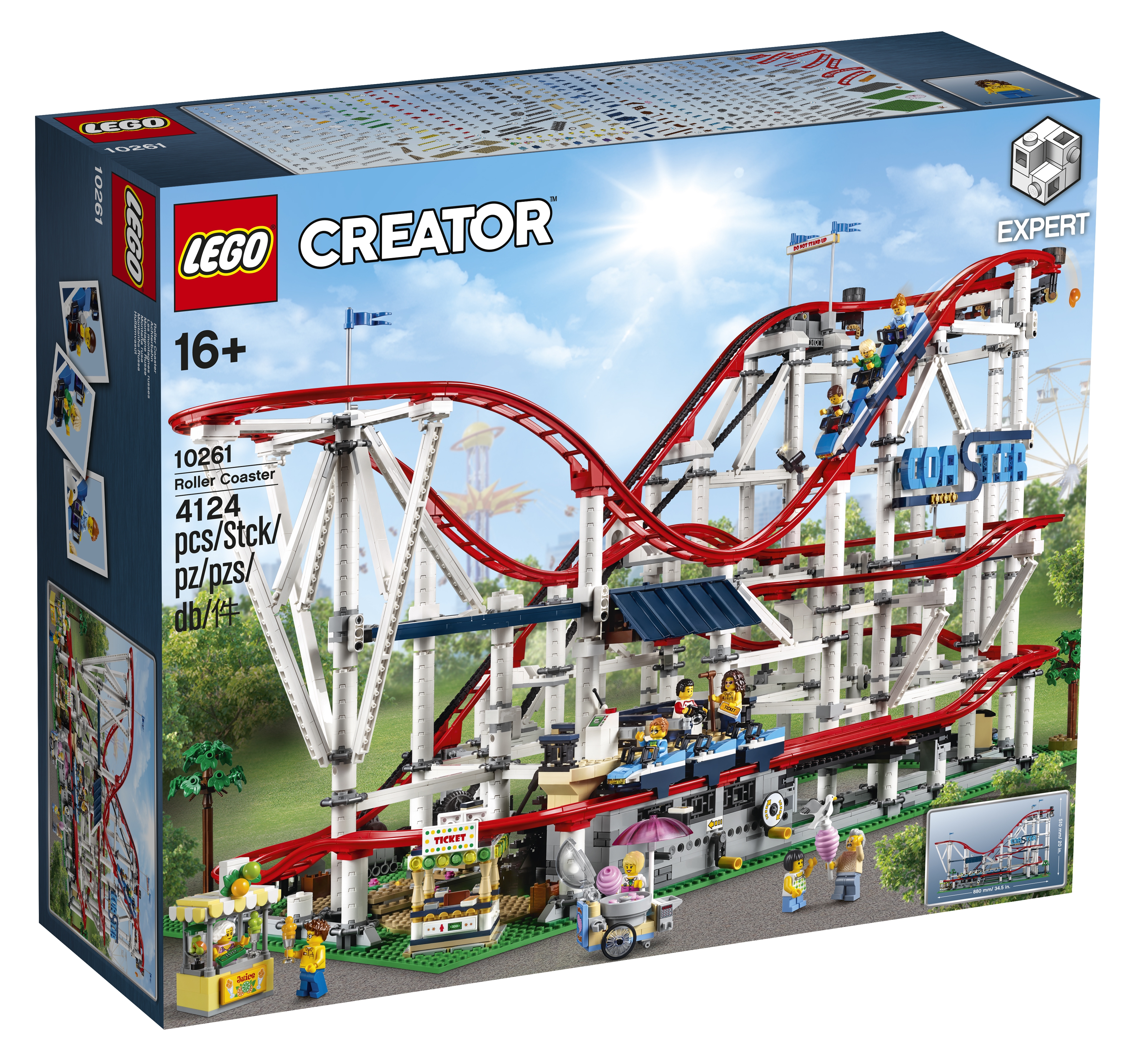 Lego roller best sale coaster track